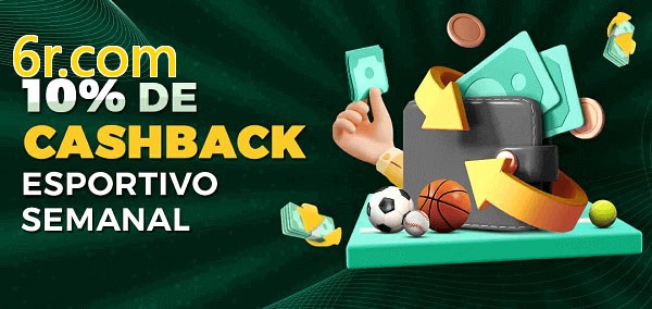 10% de bônus de cashback na 6r.com